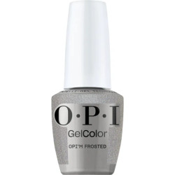 Opi Gelcolor Opim Frosted Semisheer Soft Cool Holographic Silver Shimmer Led Cure Gel Nail Polish 05 Fluid Ounce