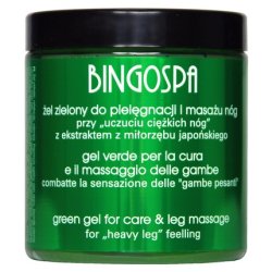 Bingo Spa Green Gel For Foot Care And Massage With Ginkgo Biloba Extract 250g