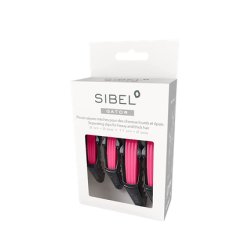 Sibel Gator Pink Separating Clips For Heavy And Thick Hair 2 Pieces Of 9 Cm And 2 Pieces Of 11 Cm
