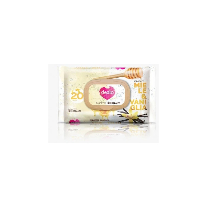 Dealo Honey And Vanilla Baby Sanitizing Wipes 20 Pieces