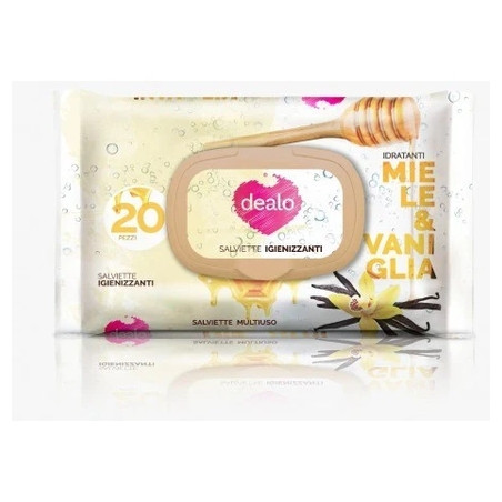 Dealo Honey And Vanilla Baby Sanitizing Wipes 20 Pieces