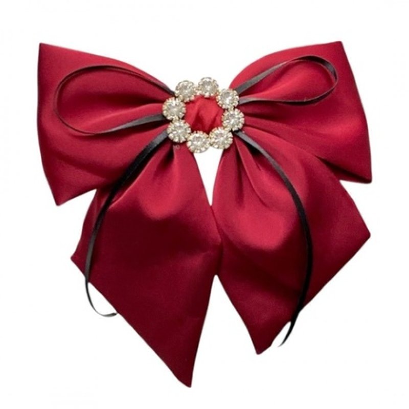 Ecarla Hair Clip With Diamonds Burgundy Xl Sp441bor