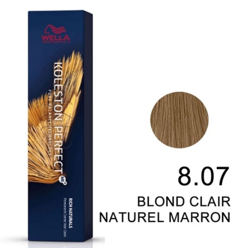 Koleston Perfect Pure Naturals 807 Cold Light Blonde Hair Coloring