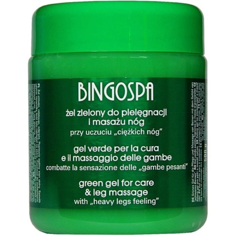Bingospa Green Gel For Heavy Legs Varicose Veins Fragile Vessels 500ml