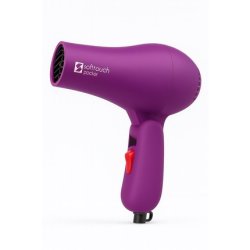 Soft Touch Pocket Professional Travel Hair Dryer Compact & Foldable 1000w Purple Lightweight With Two Heat Settings