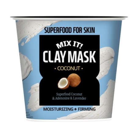 Farmskin Superfood Coconut Moisturising And Firming Mix It Clay Mask 25ml With Hyaluronic Acid And 12g Coconut Powder