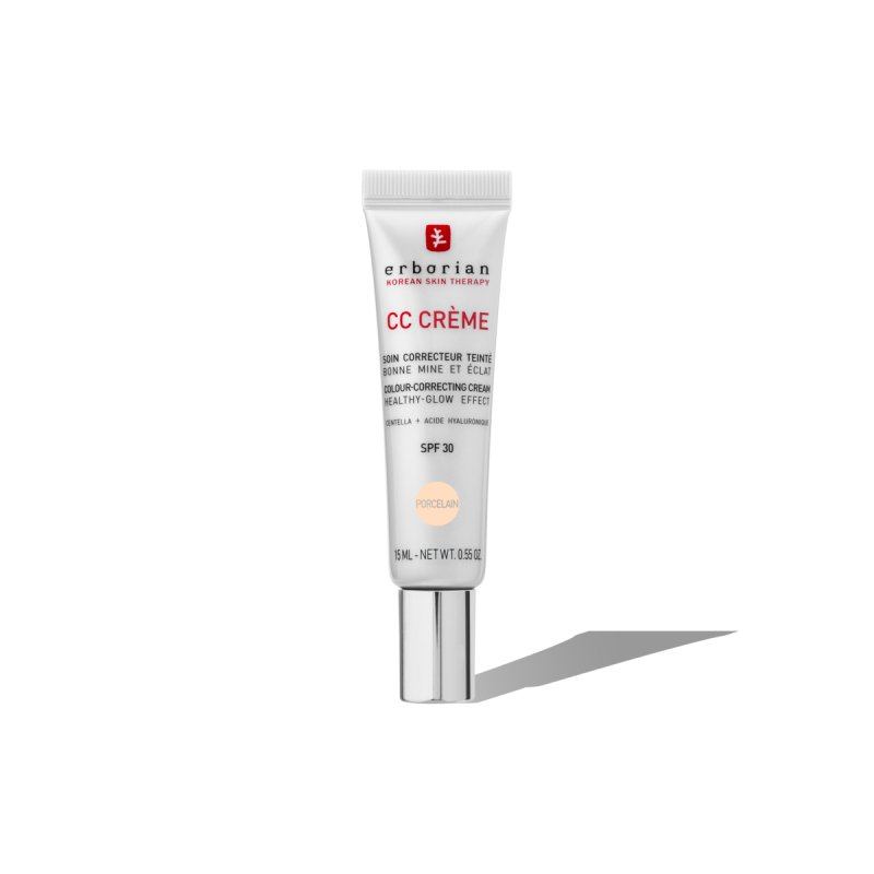 Erborian Cc Crme Colourcorrecting Cream For Healthyglow Effect Spf 30 In Porcelain 15 Ml