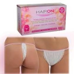 Hairon 100 Pieces Disposable Hemmed Thong In Nonwoven Fabric For Women