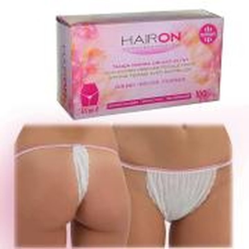 Hairon 100 Pieces Disposable Hemmed Thong In Nonwoven Fabric For Women