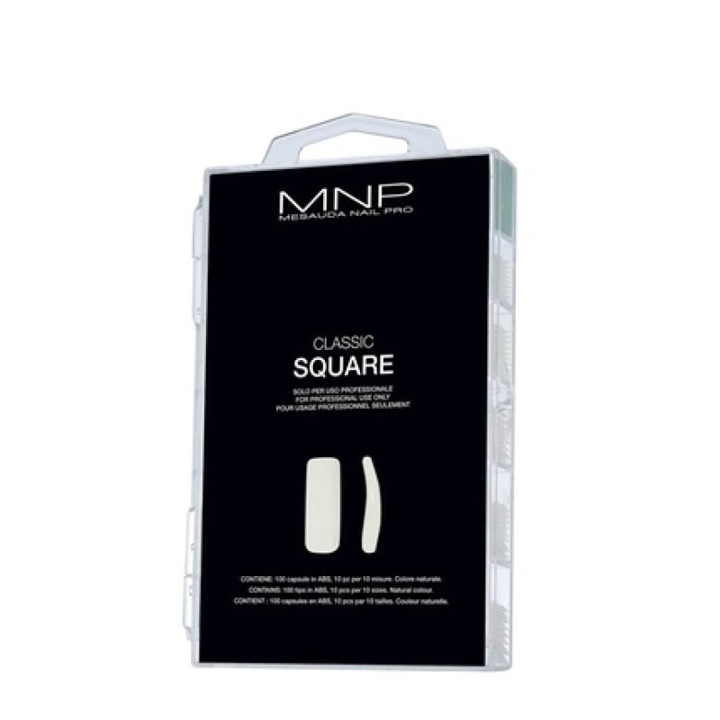 Mnp Mesauda Classic Square Tips 100 Pieces In Natural Color