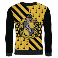 HARRY POTTER - Hufflepuff - Pull de Noël (L)