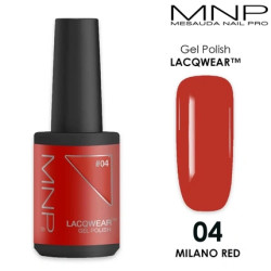 Mnp Lacqwear Gel Polish 04 Milano Red 10 Ml