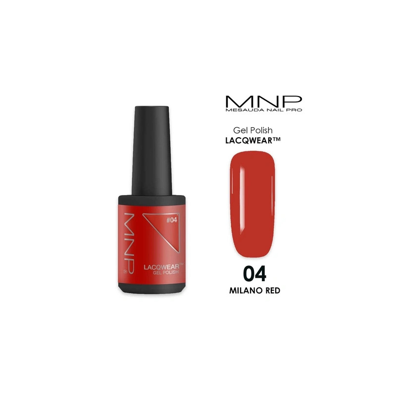 Mnp Lacqwear Gel Polish 04 Milano Red 10 Ml