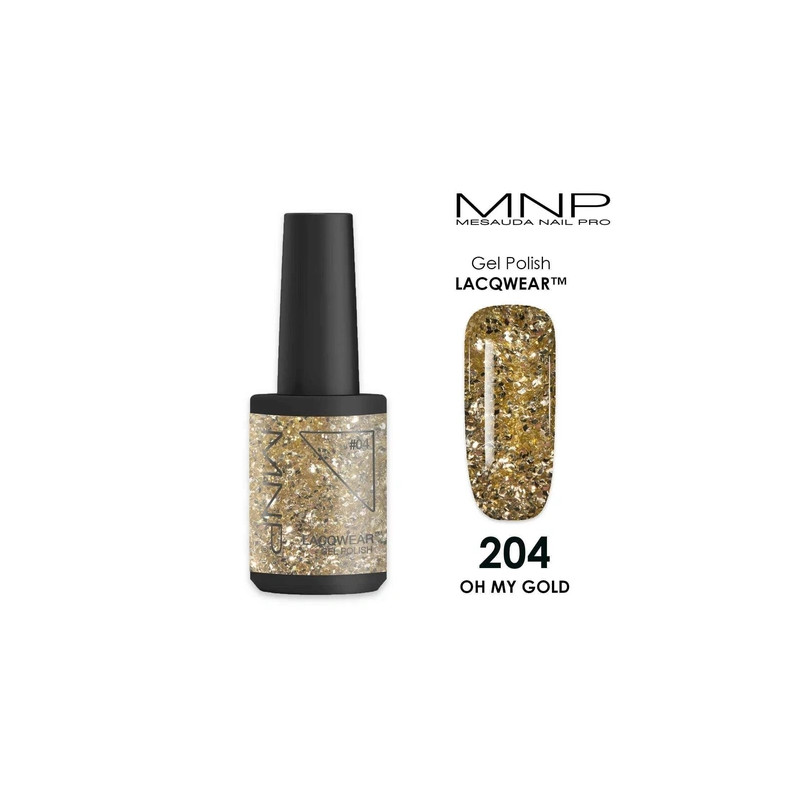 Mesauda Lacqwear Mnp Gel Polish 204 Oh My Gold 10 Ml