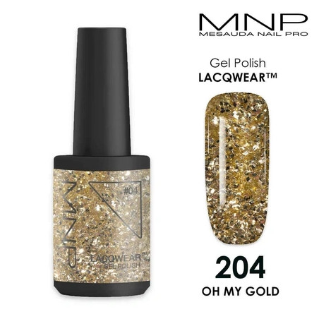 Mesauda Lacqwear Mnp Gel Polish 204 Oh My Gold 10 Ml