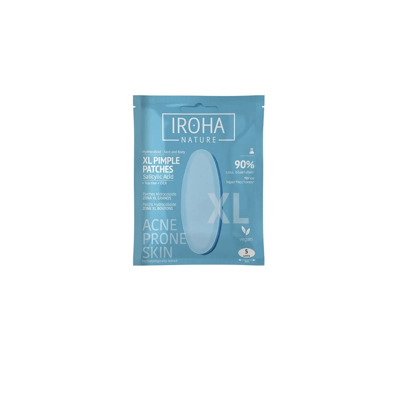 Iroha Hydrocolloid Patches Xl For Acne Prone Skin 5 Units