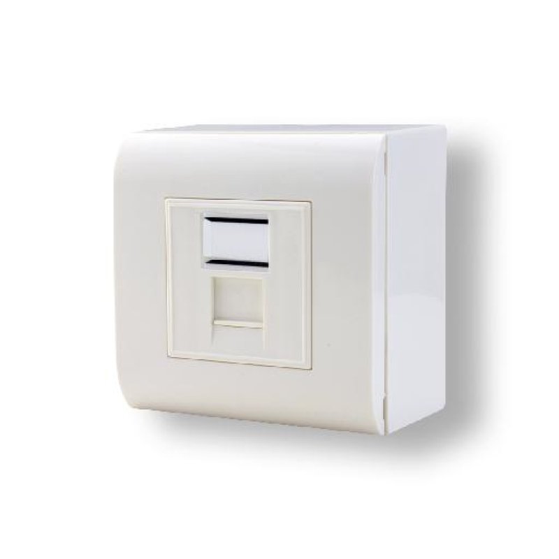 MCL BM745/CT6BA-1 prise de courant RJ-45 Blanc