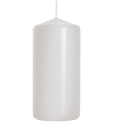 Bispol Cylinder Candle White Sw50100090