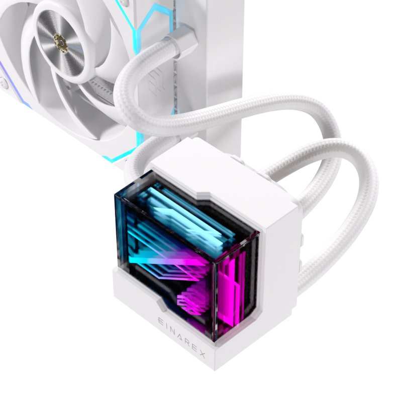 Kit Watercooling AIO Einarex Vertex RGB - 240mm (Blanc)