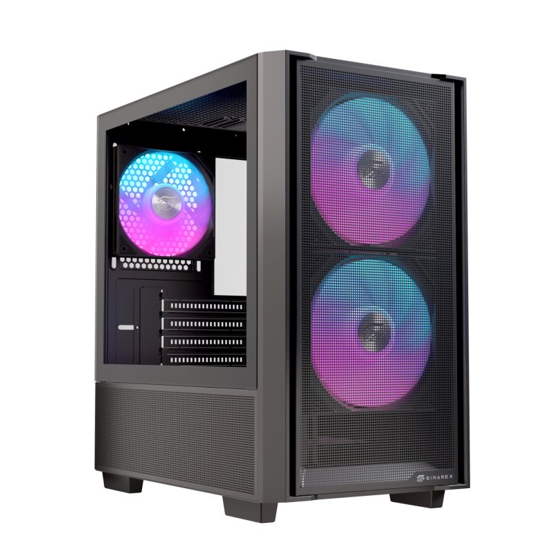 Einarex EXCS-PM-150R-B computer case Midi Tower Black
