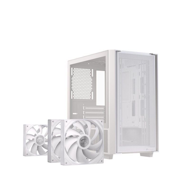 Einarex EXCS-PM-150R-W unité centrale Midi Tower Blanc