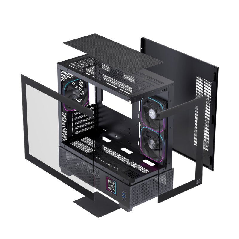 Einarex EXCS-SM-51DR-B computer case Micro Tower Black