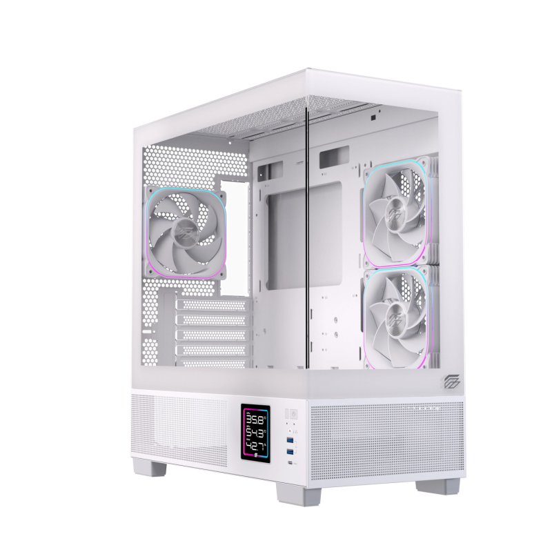 Einarex EXCS-SM-51DR-W unité centrale Micro Tower Blanc