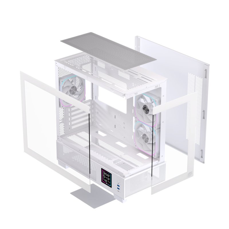 Einarex EXCS-SM-51DR-W unité centrale Micro Tower Blanc