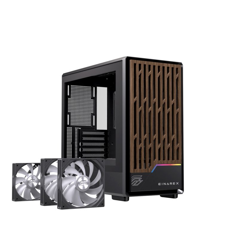Einarex EXCS-PM-400R-B computer case Midi Tower Black