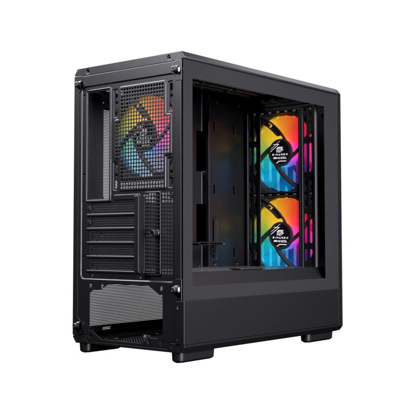 Einarex EXCS-PM-400R-B computer case Midi Tower Black