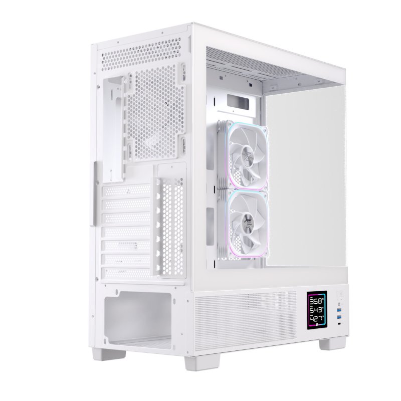 Einarex EXCS-PR-51DR-W unité centrale Midi Tower Blanc