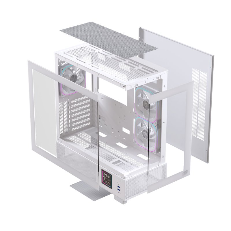 Einarex EXCS-PR-51DR-W computer case Midi Tower White