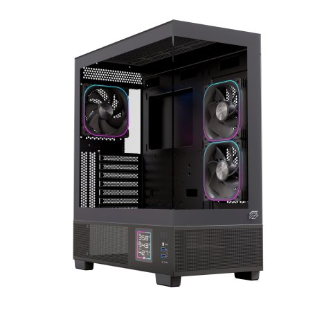 Einarex EXCS-PR-51DR-B unité centrale Midi Tower Noir