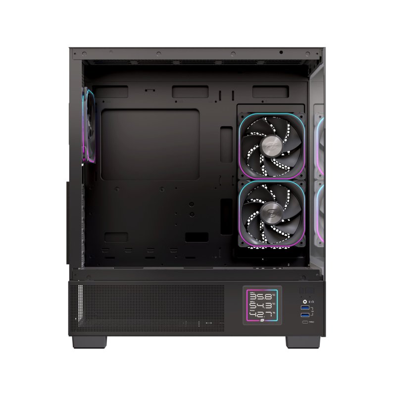Einarex EXCS-PR-51DR-B computer case Midi Tower Black