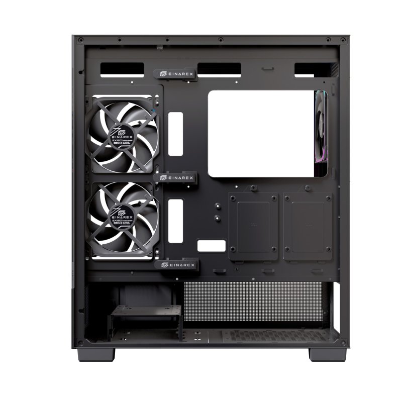 Boitier Moyen Tour ATX Einarex S501D RGB avec panneaux vitrés (Noir)