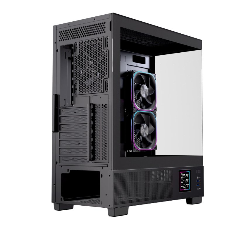 Einarex EXCS-PR-51DR-B computer case Midi Tower Black