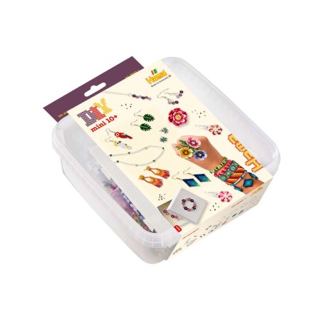 Hama - Mini beads and pegboards in bucket, jewelry (385404)