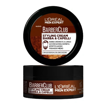 L Oreal Men Expert Barber Club Styling Cream Beard And Hair 75 Ml