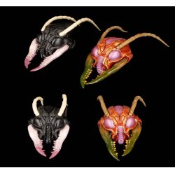 Cosmic Character Pack Action Figure Accessory Sphexxian Helmets Set