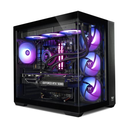 Thermaltake NBB RTX 5080 Black Gaming PC AMD Ryzen 7 9800X3D, 32GB RAM, 2TB SSD, GeForce RTX 5080 (16GB GDDR7), Windows