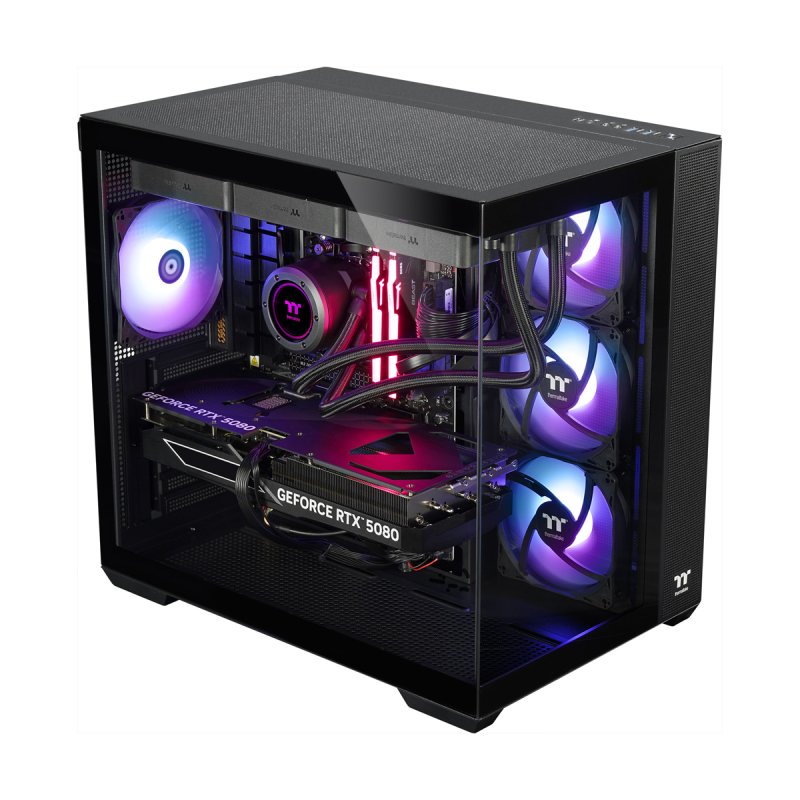 Thermaltake NBB RTX 5080 Black Gaming PC AMD Ryzen 7 9800X3D, 32GB RAM, 2TB SSD, GeForce RTX 5080 (16GB GDDR7), Windows