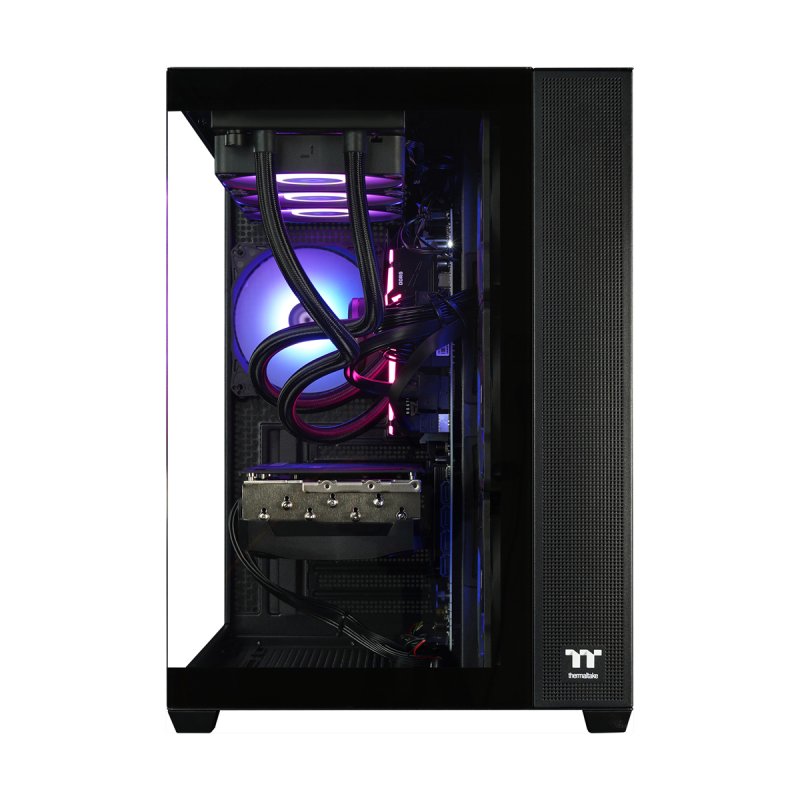 Thermaltake NBB RTX 5070 Ti Black Gaming PC AMD Ryzen 7 7800X3D, 32GB RAM, 2TB SSD, GeForce RTX 5070 Ti (16GB GDDR7),