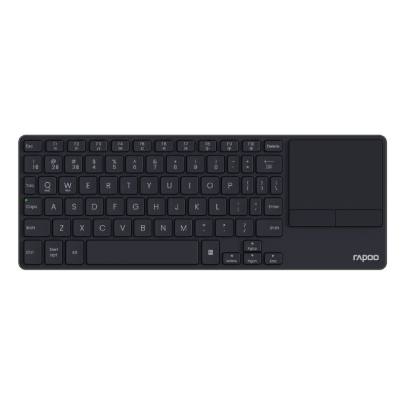 Rapoo E2810M clavier Bureau RF sans fil Bluetooth QWERTZ Allemand Gris foncé