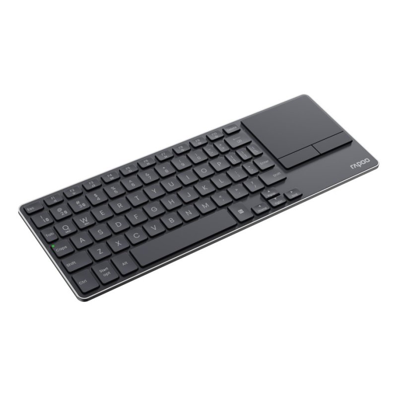 Rapoo E2810M keyboard Office RF Wireless Bluetooth QWERTZ German Dark Grey