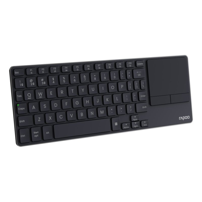 Rapoo E2810M keyboard Office RF Wireless Bluetooth QWERTZ German Dark Grey
