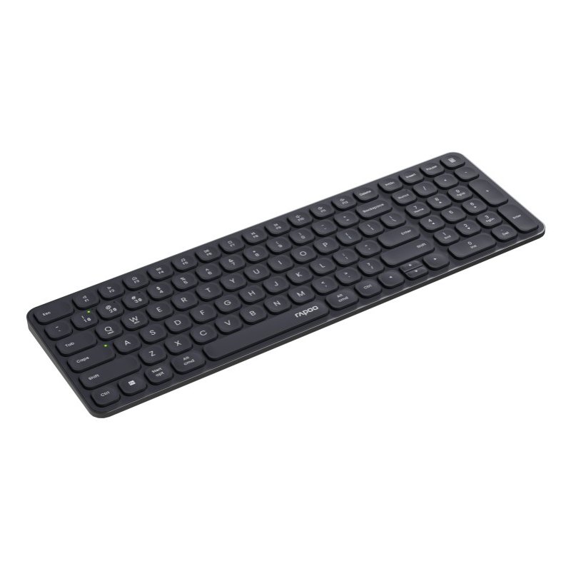 Rapoo E9710M clavier Bureau RF sans fil Bluetooth QWERTZ Allemand Gris foncé