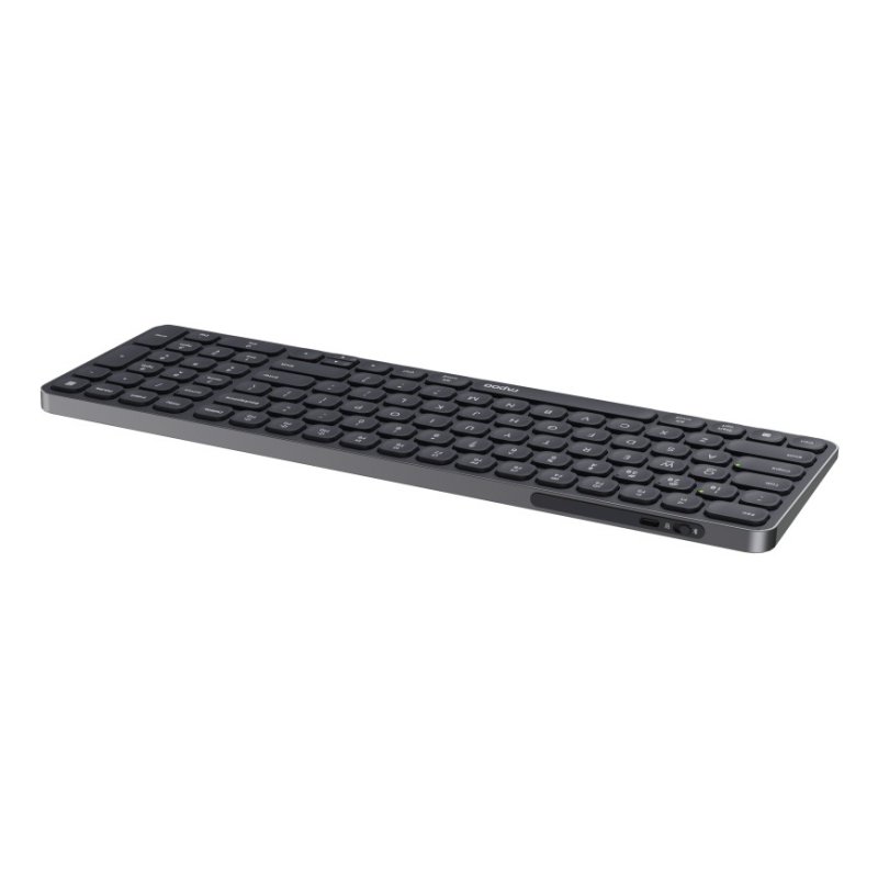 Rapoo E9710M clavier Bureau RF sans fil Bluetooth QWERTZ Allemand Gris foncé