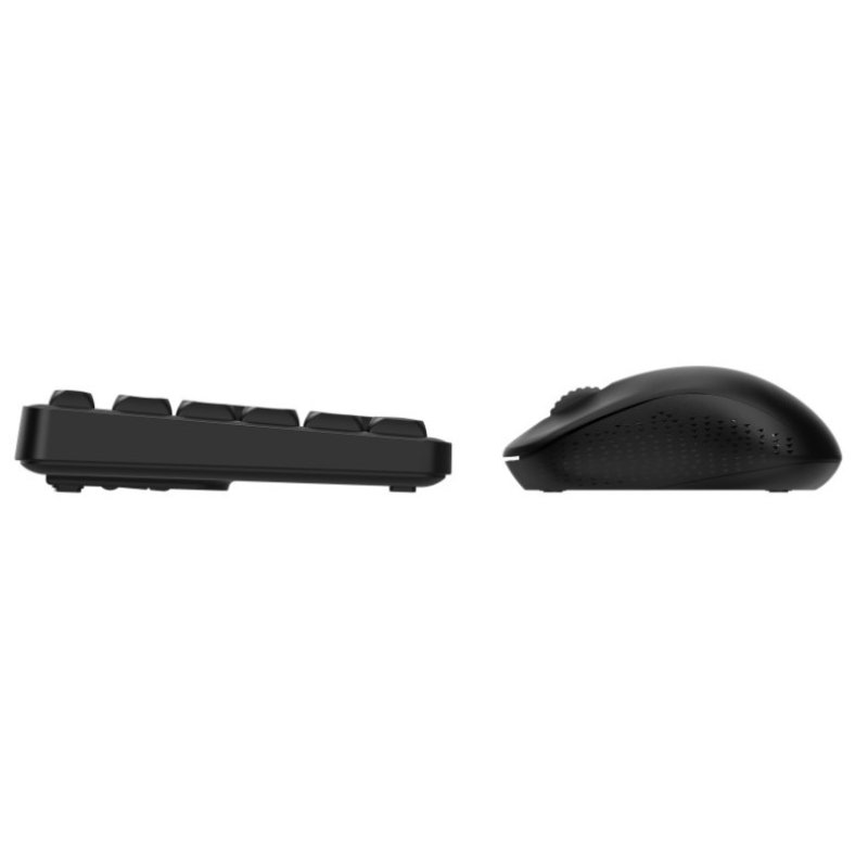 Rapoo 8150M keyboard Mouse included Office RF Wireless Bluetooth QWERTZ German Black