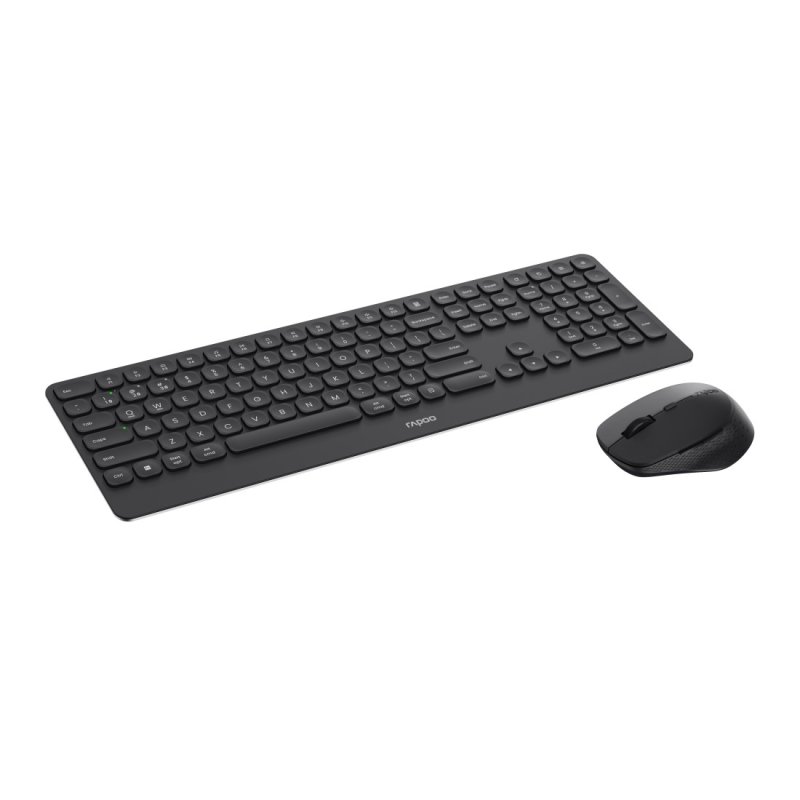 Rapoo 9390M clavier Souris incluse Bluetooth QWERTY Anglais Gris foncé