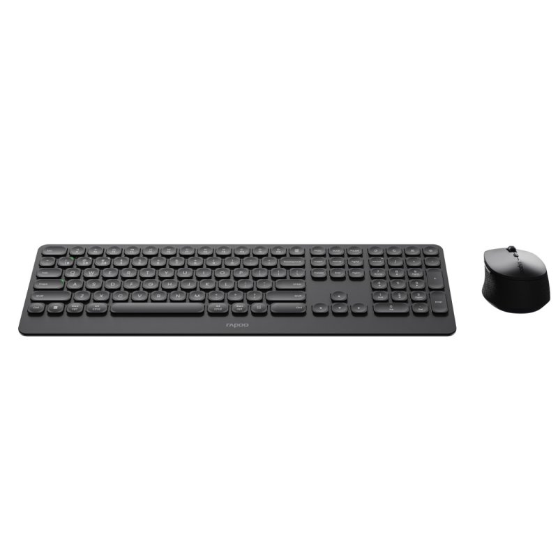 Rapoo 9390M clavier Souris incluse Bluetooth QWERTY Anglais Gris foncé